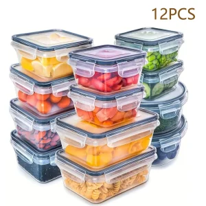 12pcs-set Food Airtight containers Lunch Boxes Set