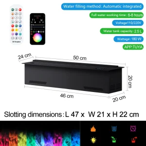 Smart Home 3D Atomized Fireplace